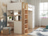 Babyfair High Sleeper With Wardrobe & Desk